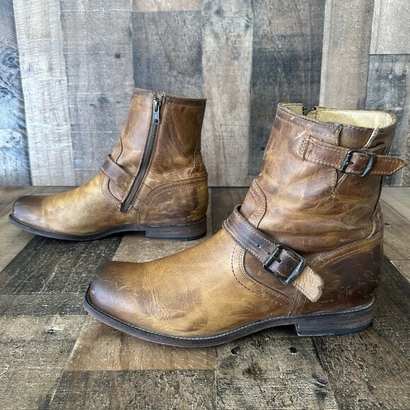 Frye 3487077 Smith Engineer Side Zip Boots Mens 10 D - Picture 11 of 12